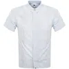 Pretty Green Paisley Short Sleeve Shirt Blue In Blue