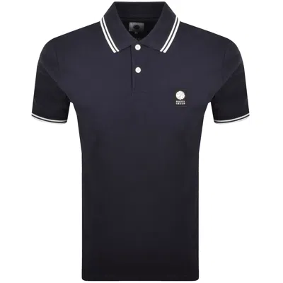 Pretty Green Polo T Shirt Navy In Blue