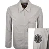 Pretty Green Pretty Grey Heaton Zip Overshirt Grey In Gray