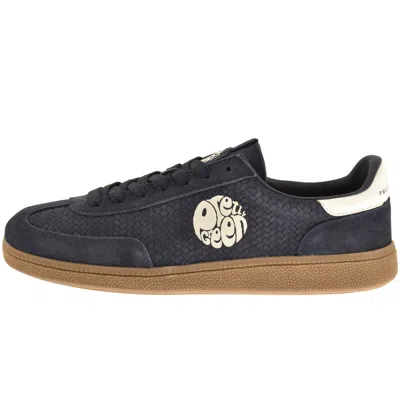 Pretty Green Ramblas Trainers Navy In Blue