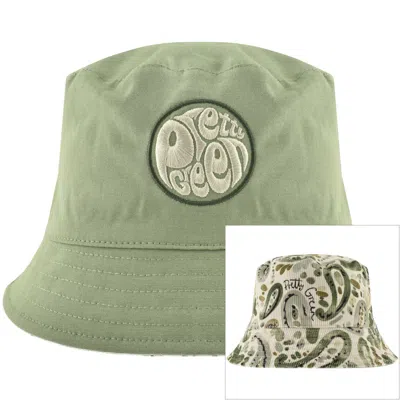 Pretty Green Reversible Bucket Hat Green
