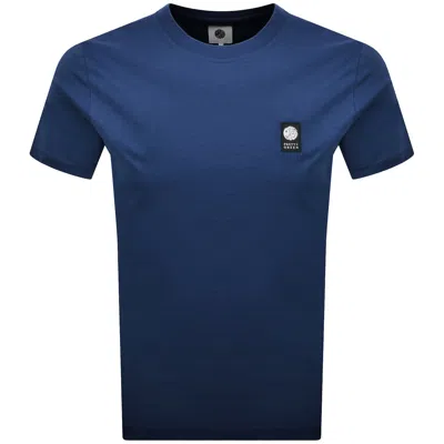 Pretty Green Sinclair T Shirt Navy In Blue
