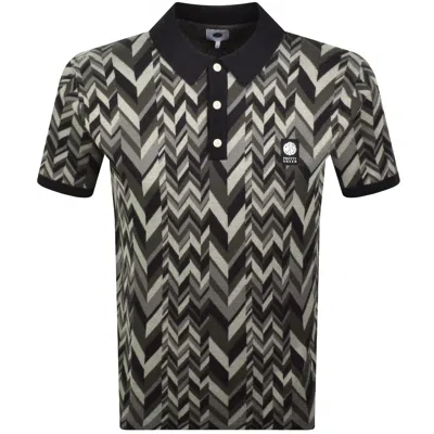Pretty Green Startship Knit Polo Black