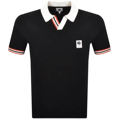 Pretty Green Stratosphere Knit Polo Black