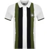 PRETTY GREEN PRETTY GREEN STRIPE POLO T SHIRT WHITE