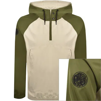 Pretty Green Travis Smock Jacket Khaki In Neutral
