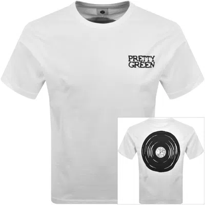 Pretty Green Vinyl T Shirt White