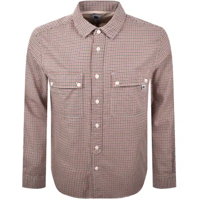 Pretty Green Wykeham Check Shirt Navy In Multi