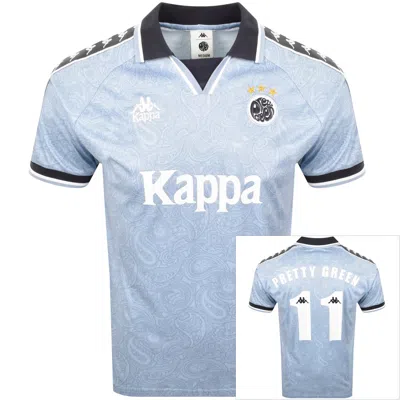 Pretty Green X Kappa Football T Shirt Blue
