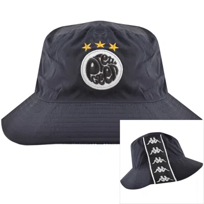 Pretty Green X Kappa Bucket Hat Navy In Blue