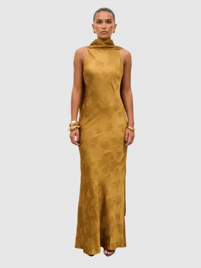 Pretty Lavish Lethe Scarf Maxi Dress In Animal Print