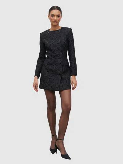 Pretty Lavish Serel Cinched Blazer Mini Dress In Black