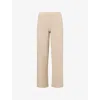 Pretty Lavish Womens Beige Kourtney Wide-leg Knitted Trousers In Neutral