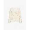 Pretty Lavish Womens Leoni Ruffled Woven Top Cream In Neutral