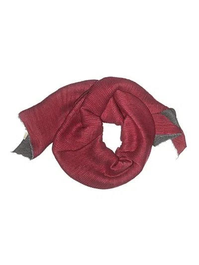Pre-owned Pretty Persuasions Scarf In Burgundy