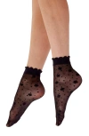 PRETTY POLLY DELICATE SCALLOPED SHEER ANKLE SOCKS