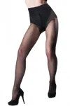 Pretty Polly In Shape Patterned Brief Firm Shaper Tight In Black In Black