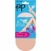 Pretty Polly Silver Fresh Cotton Footsies 2-pair Pack In Natural In White