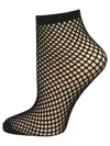 Pretty Polly Women's Ropenet Ankle High Sock In Black In Black