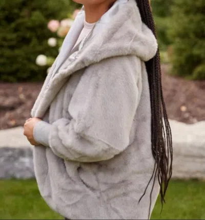 Pretty Rugged Thermo-satin Luxe Cardigan In Grey In Gray