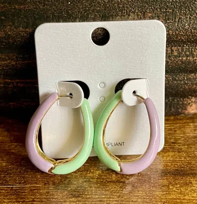 Pretty Simple California Girl Hoops In Multi
