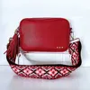 Pretty Simple Camera Crossbody Tapestry Strap Bag In Red In Red