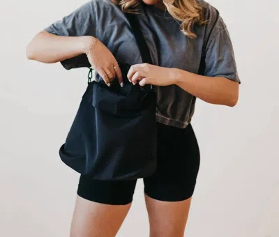 Pretty Simple Carrie Catch All Shoulder Tote Bag In Black