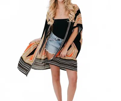 Pretty Simple Desert After Dark Kimono In Orange