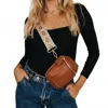 Pretty Simple Ellie Boho Tapestry Strap Crossbody Bag In Brown In Brown