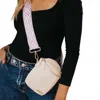 Pretty Simple Ellie Boho Tapestry Strap Crossbody Bag In Leather In Multi