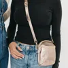 Pretty Simple Ellie Metallic Crossbody Bag In Gold In Gold