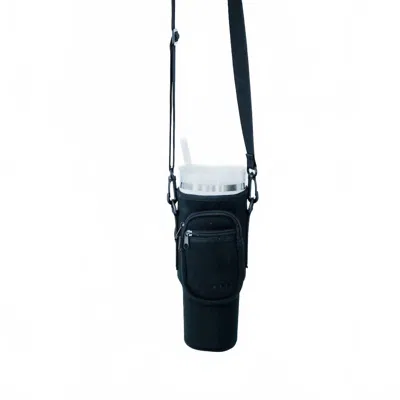 Pretty Simple Hydration Harness Crossbody Tumbler Holder In Black