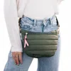 Pretty Simple Jolie Puffer Belt Bag In Olive