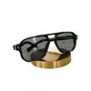 Pretty Simple Maverick Matte Double Bridge Aviator Sunglasses In Slate In Grey