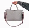 Pretty Simple Nina Nylon Tote Bag In Grey In Gray