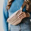 Pretty Simple Puffer Bum Bag In Taupe