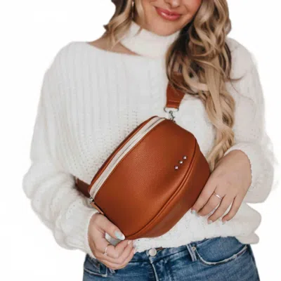 Pretty Simple Sutton Crossbody Sling Bag In Brown