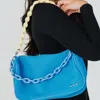 Pretty Simple Triple Strap Crossbody Shoulder Bag In Bright Blue In Multi
