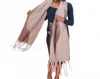 Pretty Simple Wavy Elegance Fringe Scarf In Brown In Brown