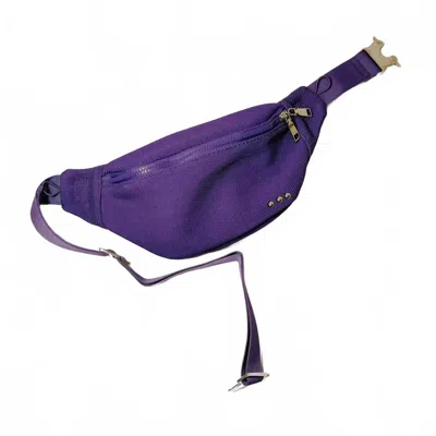Pretty Simple Women's Athletic Mesh Bum Bag In Purple