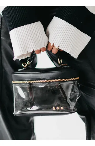 Pretty Simple Women's Carissa Clear Crossbody Bag In Black