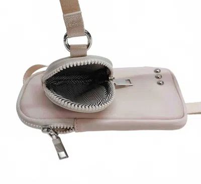 Pretty Simple Women's Crossbody Phone Bag With Pouch In Cream In White