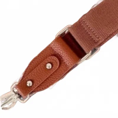 Pretty Simple Women's Detachable Solid Adjustable Crossbody Strap In Brown