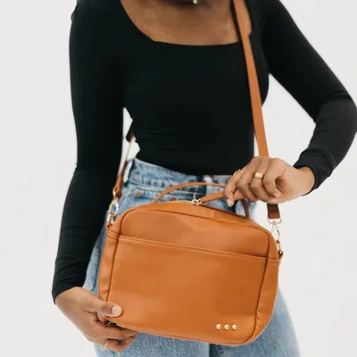 Pretty Simple Women's Harriet Handle Crossbody Shoulder Bag In Brown