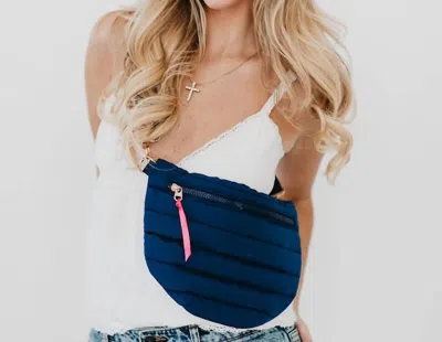 Pretty Simple Women's Jolie Puffer Bag In Navy In Blue