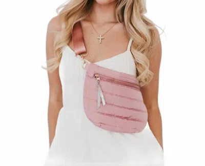 Pretty Simple Women's Jolie Puffer Belt Bag In Pink