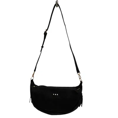 Pretty Simple Women's Netty Nubuck Crossbody Bag In Black