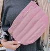 Pretty Simple Women's Quilted Puffer Sling Belt Bag In Rose Pink In Pink