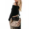 Pretty Simple Women's Shirley Sherpa Crossbody Bag In Leopard In Multi