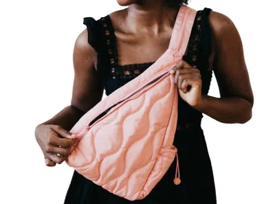 Pretty Simple Women's Striding Through Philly Puffer Bag In Bubblegum Pink